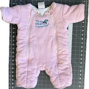 Baby Merlin's Magic Sleepsuit Pink Pajamas Sleep Sack